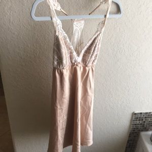 Nude & Ivory Lace Babydoll